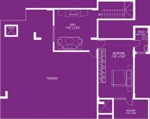 Upper Level Penthouse Plan (4BHK+5T (2,900 sq ft) Servant Room 2900 sq ft) Premier Royale Upper Level Penthouse Plan (4BHK+5T (2,900 sq ft) Servant Room 2900 sq ft)