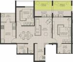 SMR Westgate Gardens (2BHK+2T (1,384 sq ft) 1384 sq ft)