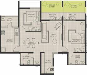 SMR Westgate Gardens (2BHK+2T (1,384 sq ft) 1384 sq ft) SMR Westgate Gardens (2BHK+2T (1,384 sq ft) 1384 sq ft)
