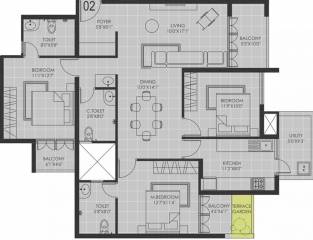 SMR Westgate Gardens (3BHK+3T (1,672 sq ft) 1672 sq ft) SMR Westgate Gardens (3BHK+3T (1,672 sq ft) 1672 sq ft)