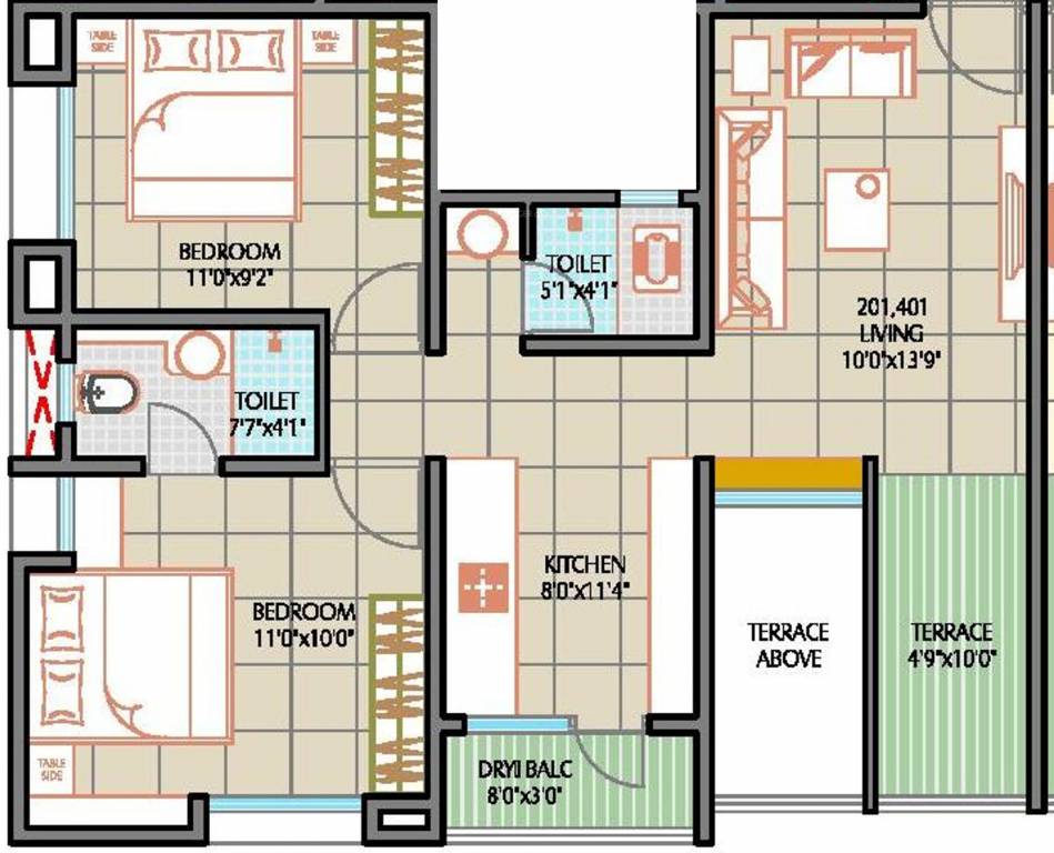 Ashapuri The Sacred Basil (2BHK+2T (786 sq ft) 786 sq ft) Ashapuri The Sacred Basil (2BHK+2T (786 sq ft) 786 sq ft)