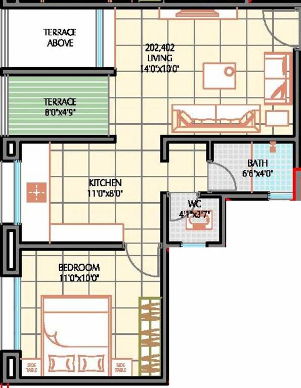 Ashapuri The Sacred Basil (1BHK+1T (561 sq ft) 561 sq ft)