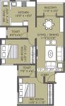 SS Pratham Vrindavan (2BHK+2T (1,135 sq ft) 1135 sq ft)