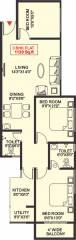 Floor Plan (3BHK+2T (1,130 sq ft) 1130 sq ft) Bharath Developers Shree Ranga Floor Plan (3BHK+2T (1,130 sq ft) 1130 sq ft)