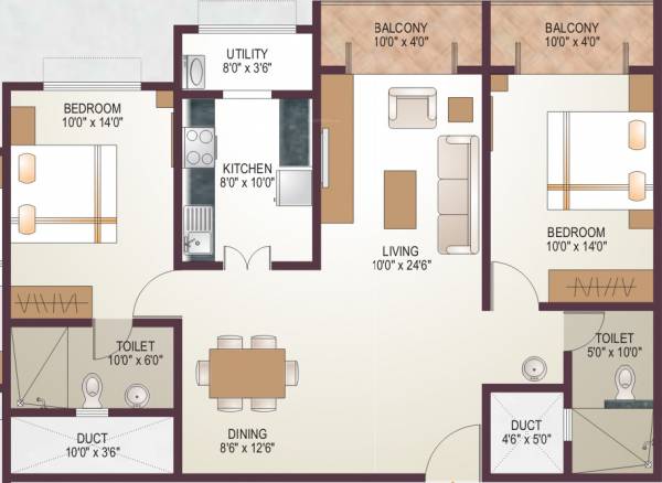 Regal Developers And Associates Woods (2BHK+2T (1,246 sq ft) 1246 sq ft) Regal Developers And Associates Woods (2BHK+2T (1,246 sq ft) 1246 sq ft)
