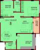 Sagri Builders And Developers Om Vihar Floor Plan (2BHK+2T (1,128 sq ft) 1128 sq ft)