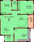 Floor Plan (2BHK+2T (1,128 sq ft) 1128 sq ft) Sagri Builders And Developers Om Vihar Floor Plan (2BHK+2T (1,128 sq ft) 1128 sq ft)