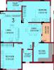 Sagri Builders And Developers Om Vihar Floor Plan (2BHK+2T (1,104 sq ft) 1104 sq ft)