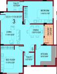 Floor Plan (2BHK+2T (1,104 sq ft) 1104 sq ft) Sagri Builders And Developers Om Vihar Floor Plan (2BHK+2T (1,104 sq ft) 1104 sq ft)