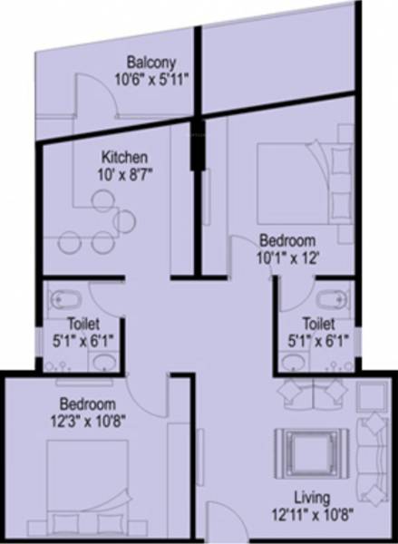 Pragathi Pride (2BHK+2T (885 sq ft) 885 sq ft) Pragathi Pride (2BHK+2T (885 sq ft) 885 sq ft)