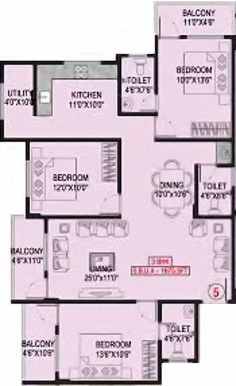 RSB Windsor (3BHK+3T (1,675 sq ft) 1675 sq ft) RSB Windsor (3BHK+3T (1,675 sq ft) 1675 sq ft)