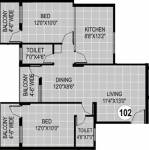 Agraja Sarovar (2BHK+2T (1,110 sq ft) 1110 sq ft) Agraja Sarovar (2BHK+2T (1,110 sq ft) 1110 sq ft)