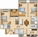 Grasslands Blue Berry Woods (3BHK+3T (1,610 sq ft) 1610 sq ft)