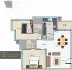 Crescent Tulip (2BHK+2T (1,184 sq ft) 1184 sq ft)