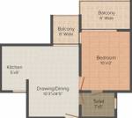 Mangalam Shrushti (1BHK+1T (640 sq ft) 640 sq ft)