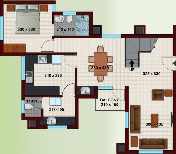 Crescent Builders Iris Lower Level Duplex Plan (4BHK+5T (2,247 sq ft) 2247 sq ft)