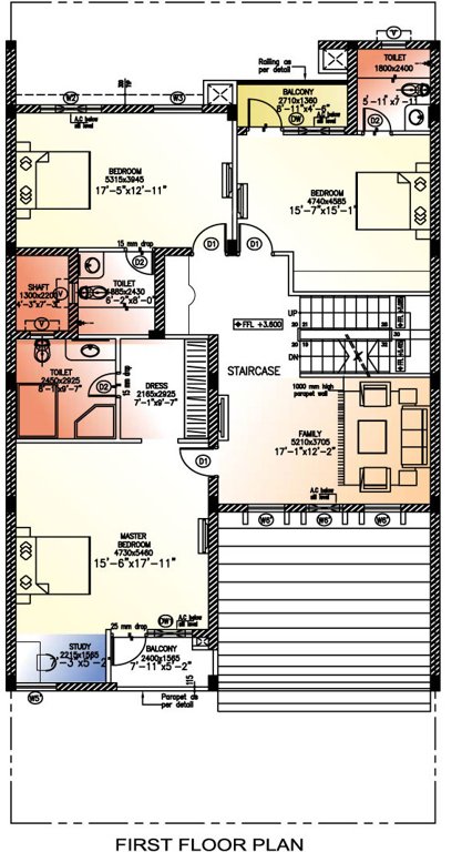 golf link villas Floor Plan First Floor Plan