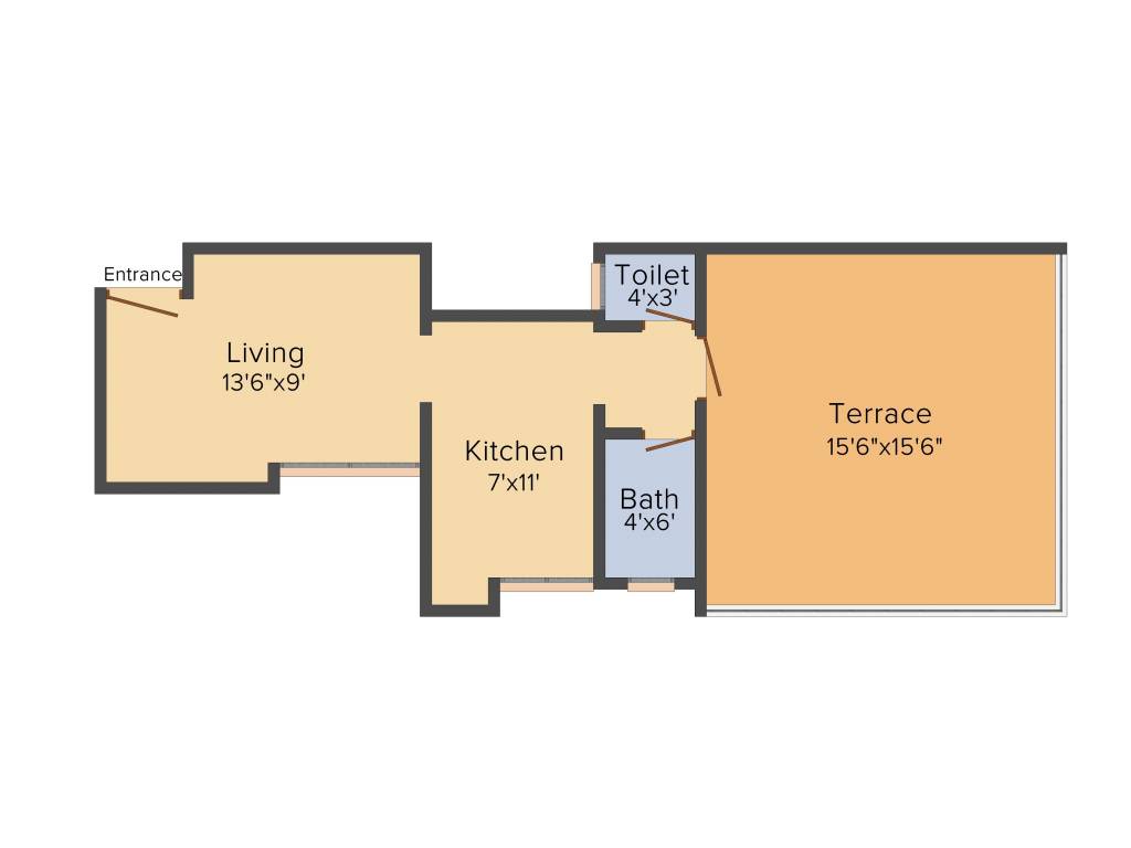 Venktesha Golden Wings (1BHK+1T (581 sq ft) 581 sq ft) Venktesha Golden Wings (1BHK+1T (581 sq ft) 581 sq ft)