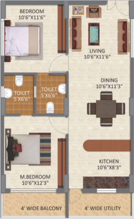 avsr sky court Floor Plan Floor Plan