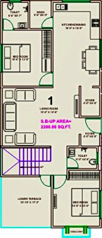 Lilleria Apartments I And II (4BHK+4T (2,200 sq ft) 2200 sq ft)