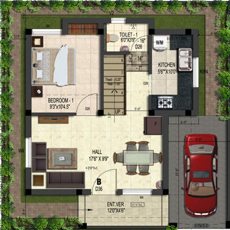 Sree Nivas Sree Nivas Integrated Township Villas (2BHK+2T (823 sq ft) 823 sq ft)