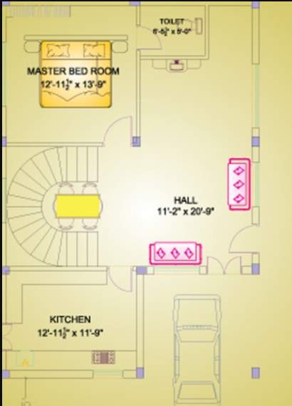  sita rama gardens phase i Floor Plan Ground Floor Plan