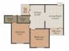 Rajnagar Heights (2BHK+2T (960 sq ft) 960 sq ft)
