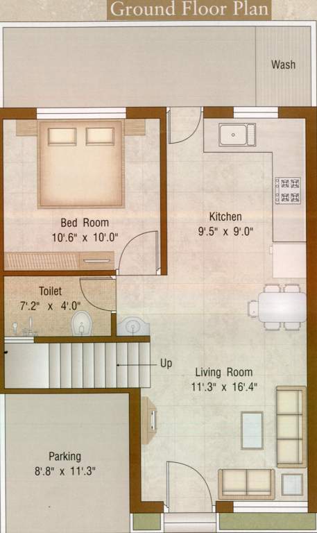Aditya Pushti 2 Villas (3BHK+3T (1,250 sq ft) 1250 sq ft)
