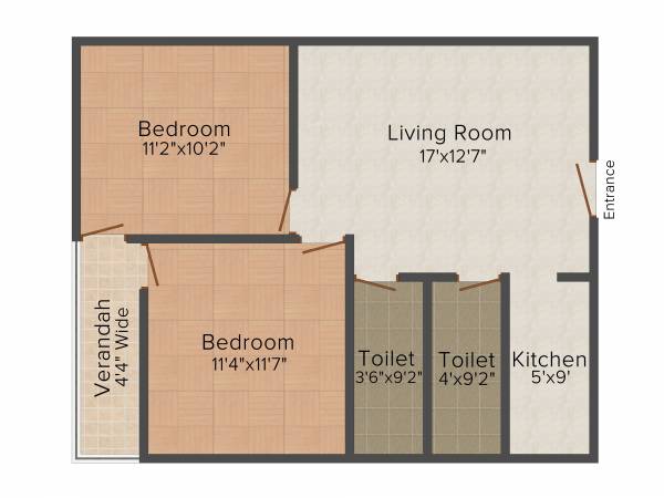 Balaji Enclave 2 (2BHK+2T (911 sq ft) 911 sq ft) Balaji Enclave 2 (2BHK+2T (911 sq ft) 911 sq ft)