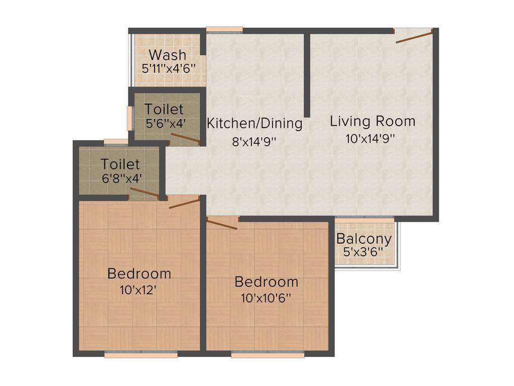 Shree Ganesh Developers Vadodara The Mark (2BHK+2T (900 sq ft) 900 sq ft)