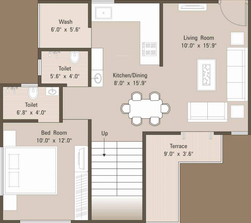 Aum Param (3BHK+4T (1,690 sq ft) 1690 sq ft)