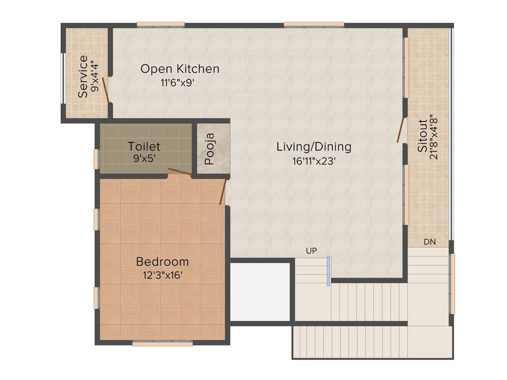 Arham Felicia (4BHK+4T (3,337 sq ft)   Servant Room 3337 sq ft)