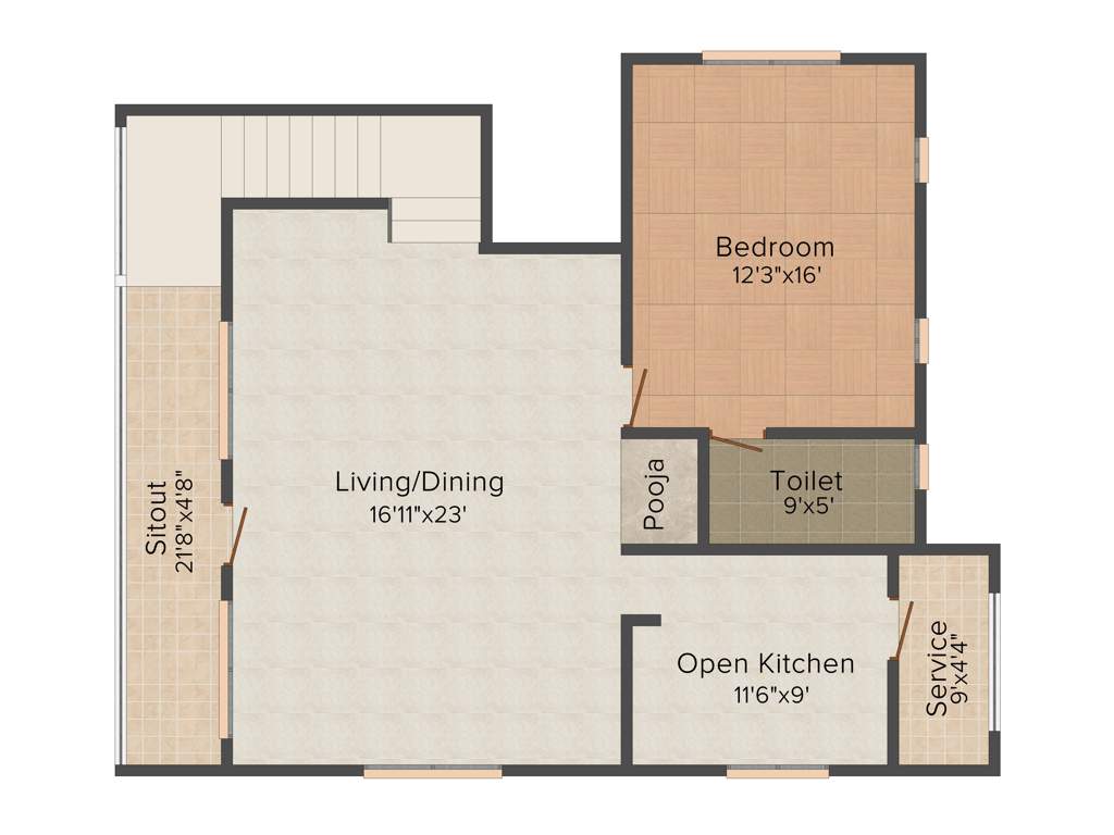 Arham Felicia (4BHK+4T (3,252 sq ft)   Servant Room 3252 sq ft)