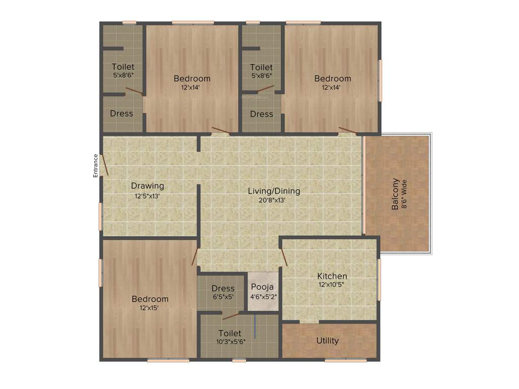 Aditya Capitol Heights (3BHK+3T (2,240 sq ft) 2240 sq ft)