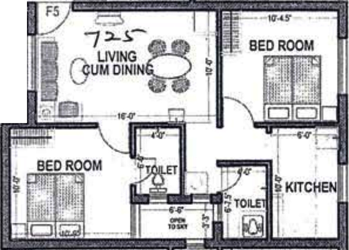 Abiraami Manickam (2BHK+2T (725 sq ft) 725 sq ft) Abiraami Manickam (2BHK+2T (725 sq ft) 725 sq ft)