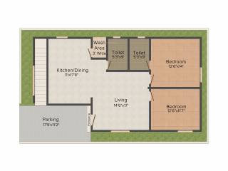 Praneeth Pranav Panorama (2BHK+2T (1,260 sq ft) 1260 sq ft) Praneeth Pranav Panorama (2BHK+2T (1,260 sq ft) 1260 sq ft)