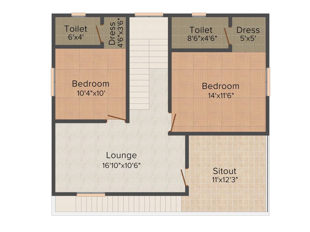 Praneeth Pranav Panorama (3BHK+3T (1,800 sq ft) 1800 sq ft)