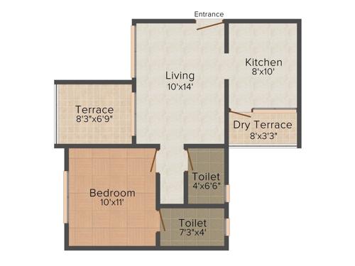 GK Jhulelal Towers (1BHK+1T (643 sq ft) 643 sq ft) GK Jhulelal Towers (1BHK+1T (643 sq ft) 643 sq ft)