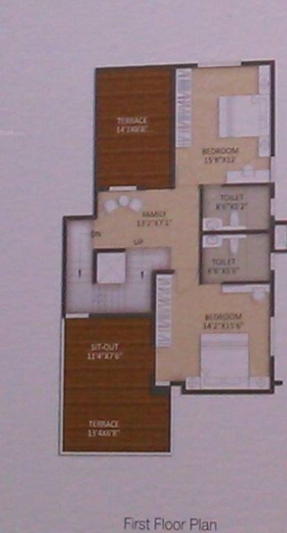 First Floor Plan prakruthi park villa Floor Plan First Floor Plan