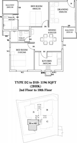 Oxoniya Identity (2BHK+2T (1,196 sq ft) 1196 sq ft) Oxoniya Identity (2BHK+2T (1,196 sq ft) 1196 sq ft)