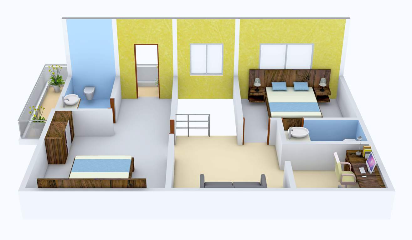 Concorde Napa Valley (3BHK+3T (1,983 sq ft) + Study Room 1983 sq ft)