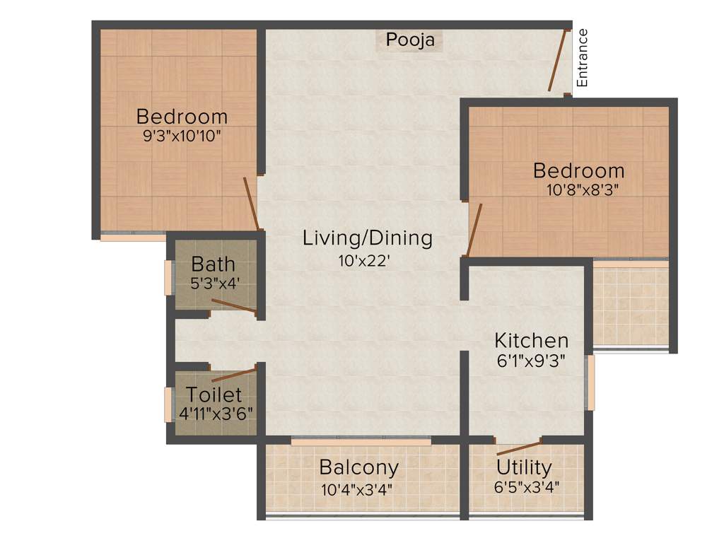 Arun Saindhavi (2BHK+1T (790 sq ft) 790 sq ft)