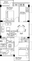 MS Charan Sumrithi Castle (2BHK+2T (711 sq ft) 711 sq ft) MS Charan Sumrithi Castle (2BHK+2T (711 sq ft) 711 sq ft)