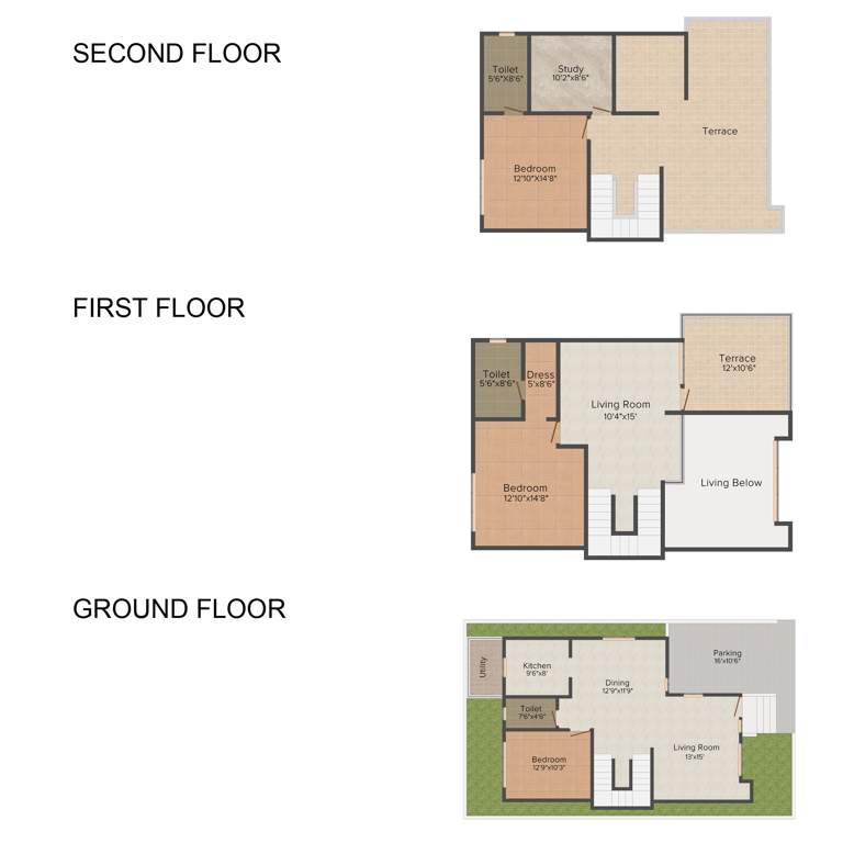 Concorde Cuppertino (3BHK+3T (2,100 sq ft) 2100 sq ft)