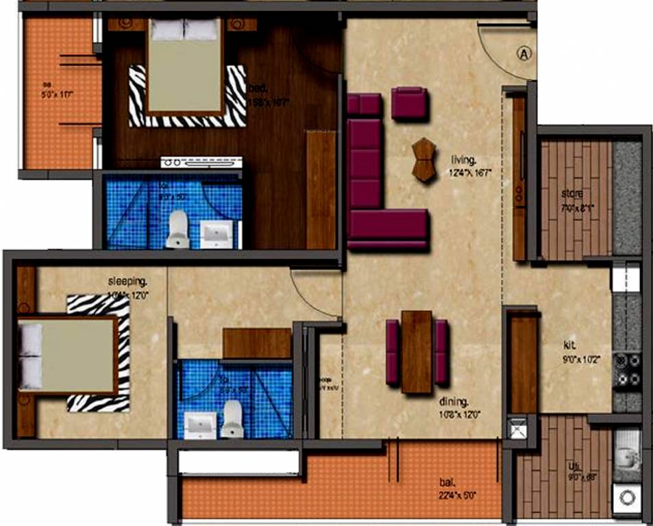 Paramount Siddhartha (2BHK+2T (1,610 sq ft) + Pooja Room 1610 sq ft)