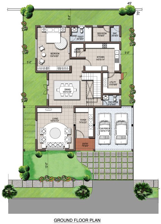 Adarsh Serenity (3BHK+3T (3,195 sq ft) 3195 sq ft)