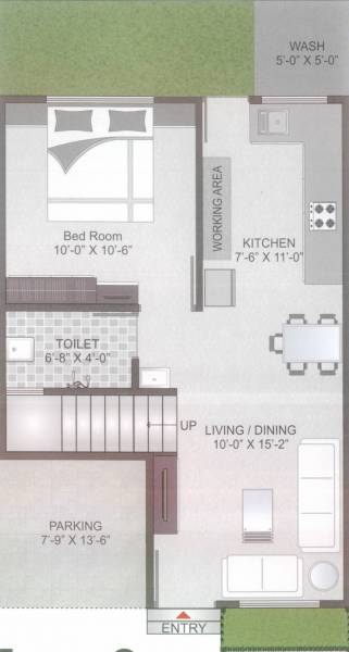 Shree Ganesh Shyamal County Villas (1BHK+1T (525 sq ft) 525 sq ft)