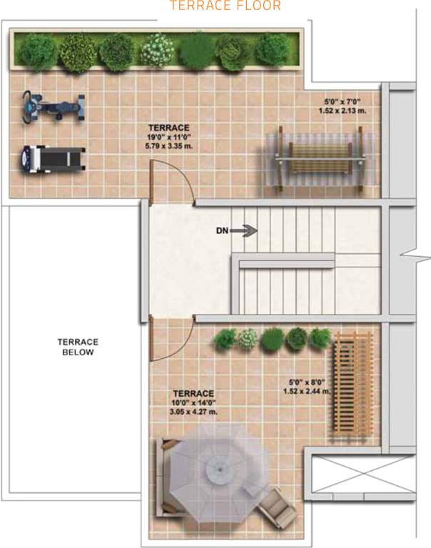  ivy villa Floor Plan Terrace Floor Plan