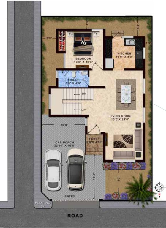 Jones Dawn Villas (4BHK+4T (2,061 sq ft) 2061 sq ft)