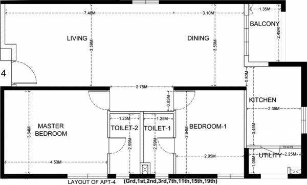 PBEL Pearl At City (2BHK+2T (1,400 sq ft) 1400 sq ft)